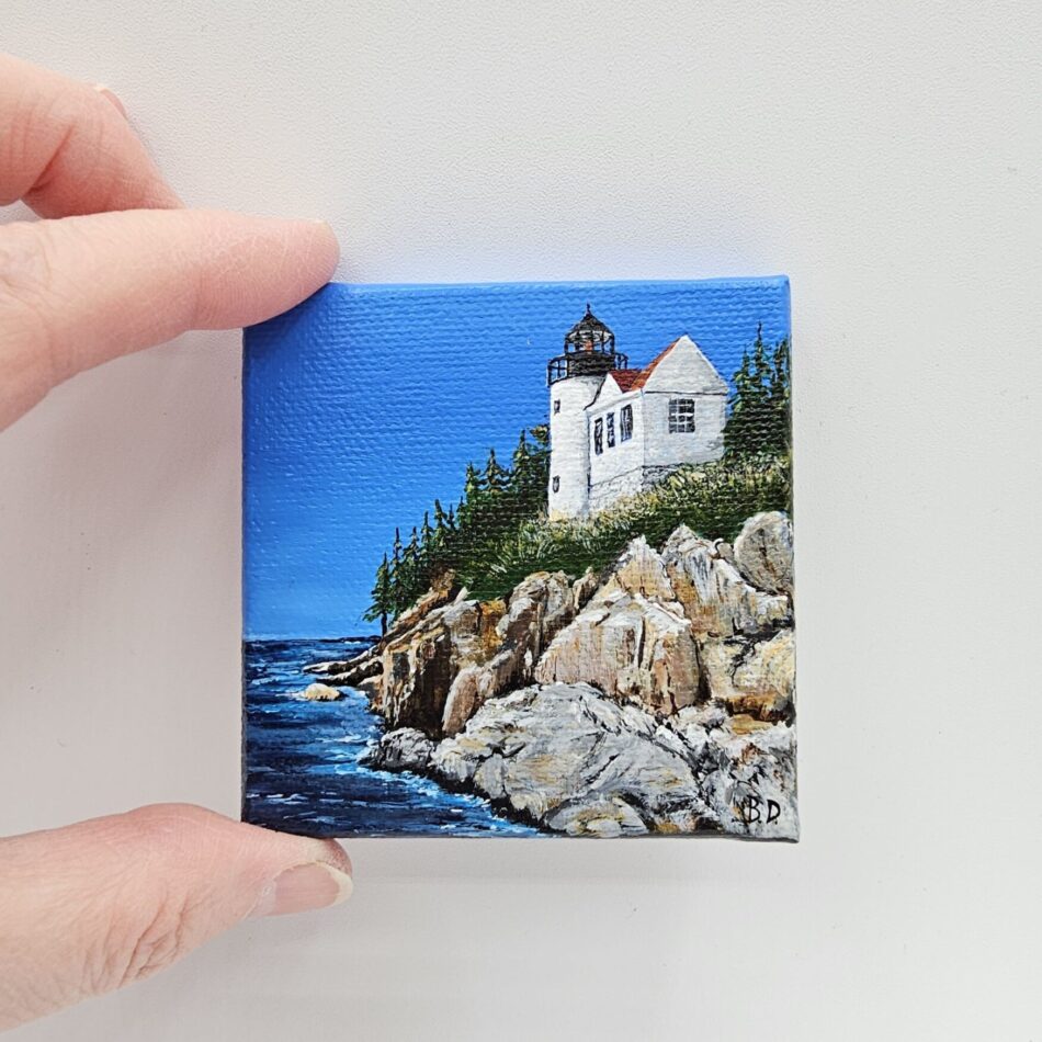 Bass Harbor Lighthouse painting