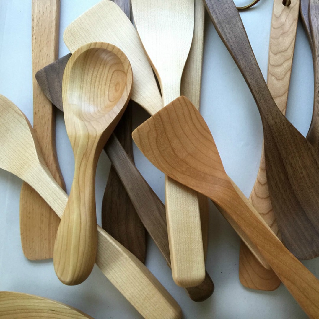 Carved Wooden Spoons Maine Made