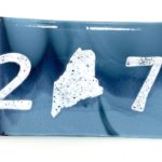 fused glass plate with 207