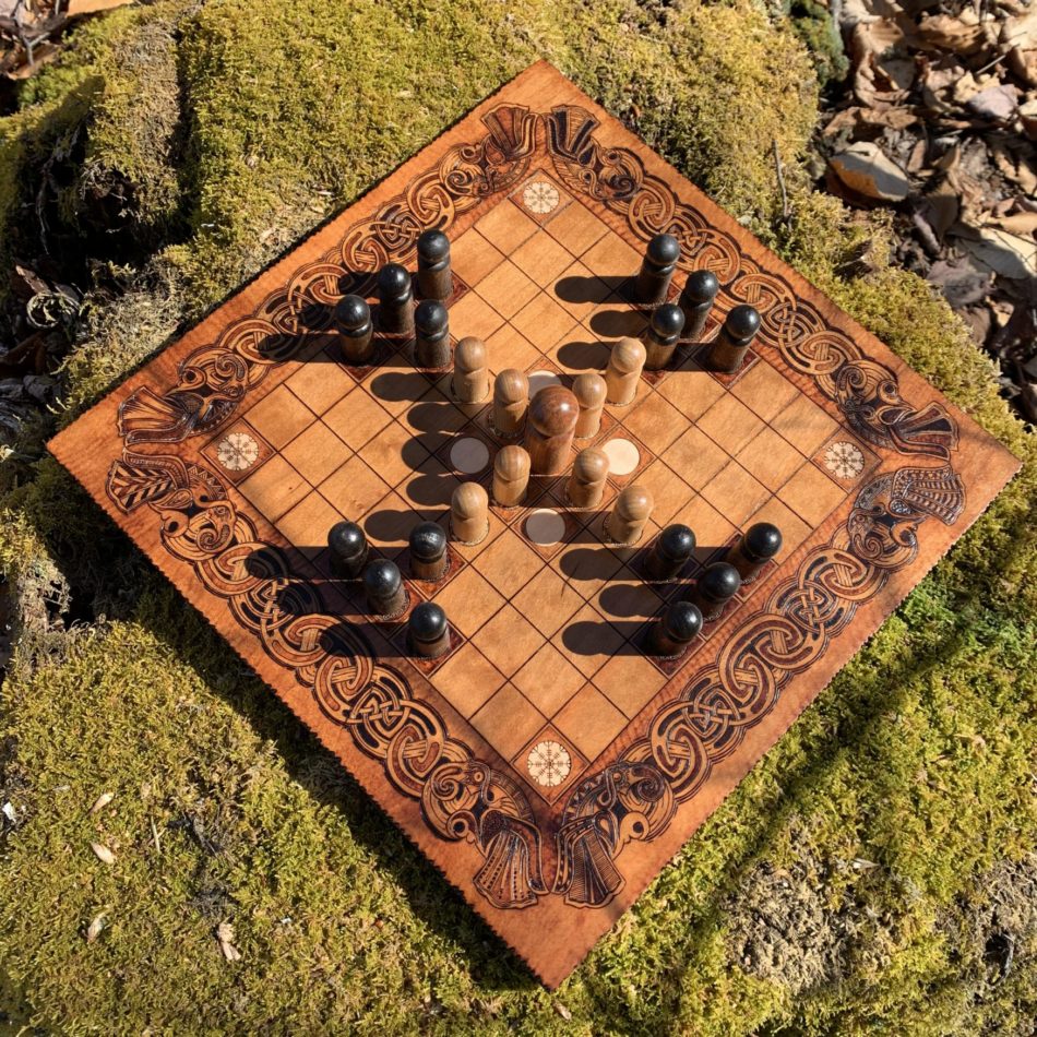 Hnefatafl Game w/ historic artwork