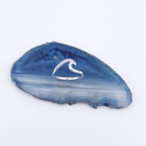 Sterling silver wave ring